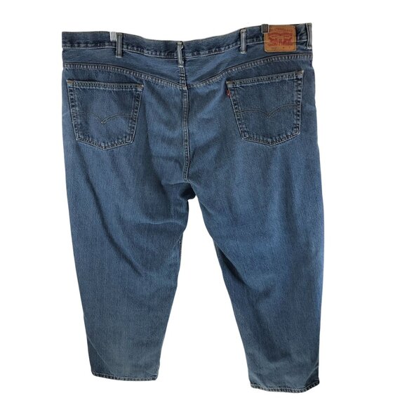 Levis Mens Jeans 560 Loose Fit Straight Leg Distressed 52x30 - Picture 3 of 6